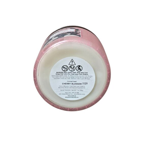 GooseCreek Cherry Blossom Soy Wax Essential Oils Jar Candle NEW - Picture 3 of 5